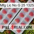 Mfg Lic No G 25 1325 19